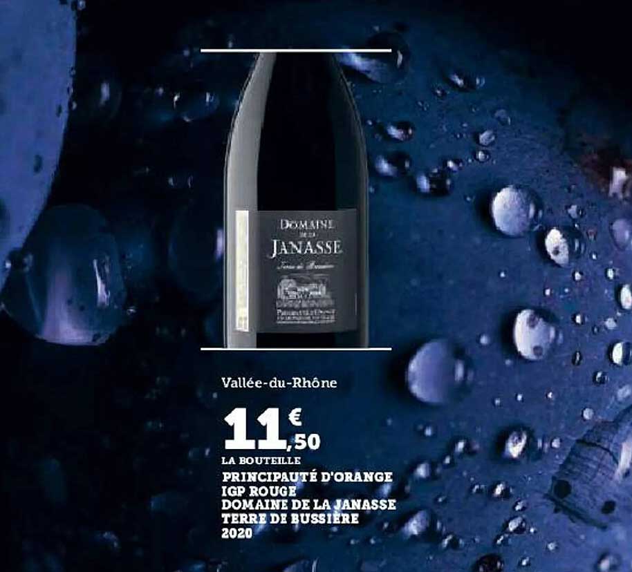 principauté d'orange igp rouge domaine de la janasse terre de bussière 2020