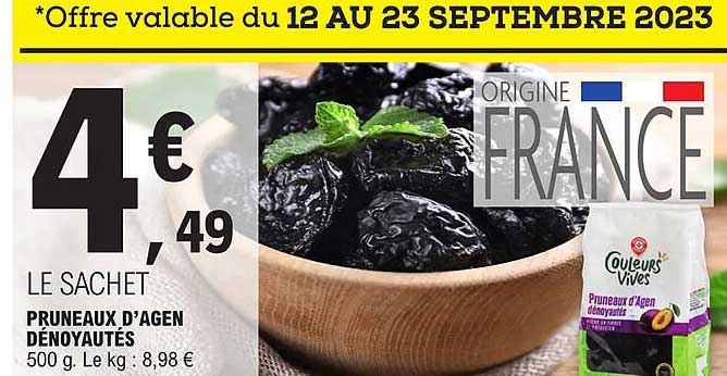 pruneaux d'agen dénoyautés