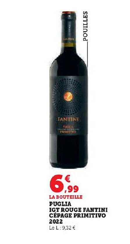 puglia igt rouge fantini cépage primitivo 2022