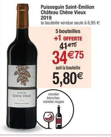 puisseguin saint-émilion château chêne vieux 2019