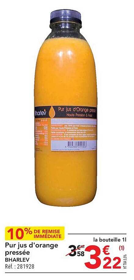 pur jus d'orange pressée bharlev