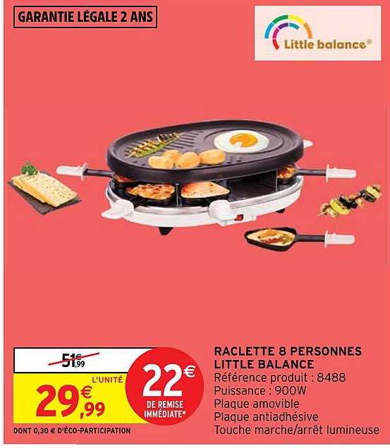 Raclette 8 Personnes Little Balance