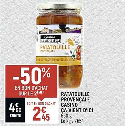 ratatouille provençale casino ca vient d'ici