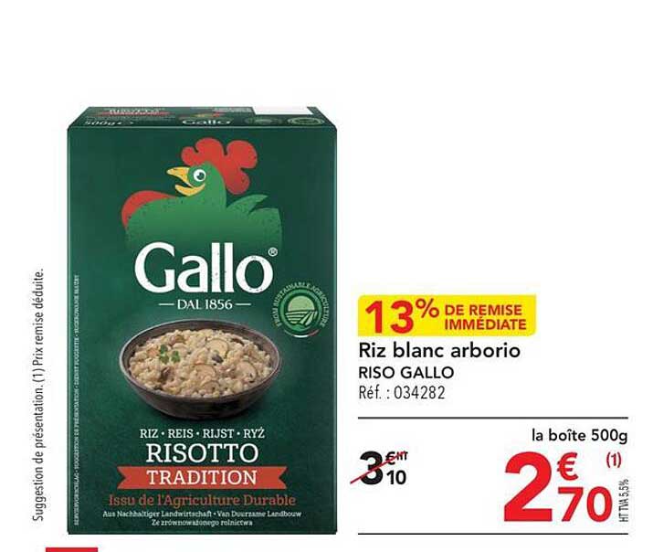 riz blanc arborio riso gallo