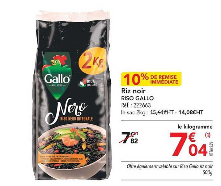 riz noir riso gallo
