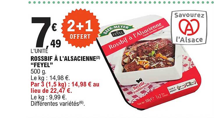 rossbif à l'alsacienne "feyel"