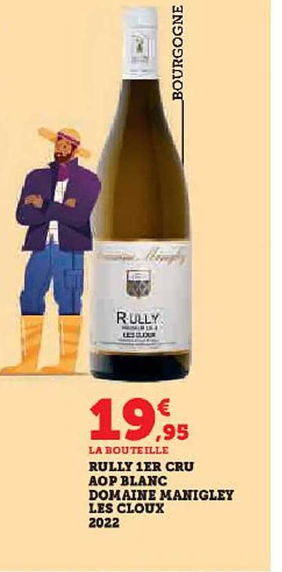 rully 1er cru aop blanc domaine manigley les cloux 2022
