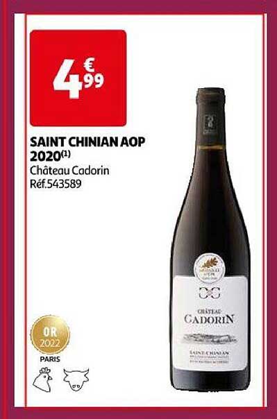 saint chinian aop 2020 château cadorin
