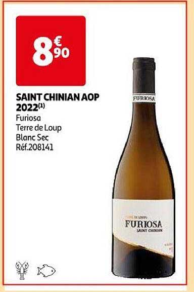 saint chinian aop 2022 furiosa terre de loup blanc sec