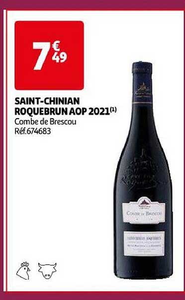 saint-chinian roquebrun aop 2021 combe de brescou