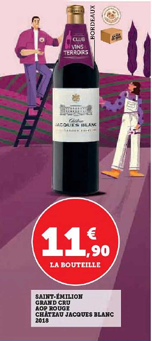 saint-émilion grand cru aop rouge château jacques blanc 2018