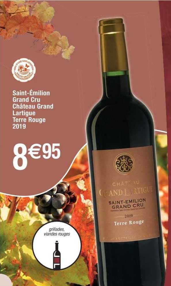 saint-émilion grand cru château grand lartigue terre rouge