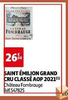 saint émilion grand cru classé aop 2021 château fombrauge