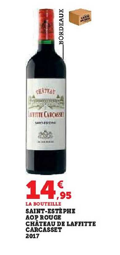 saint-estèphe aop rouge château de laffitte carcasset 2017