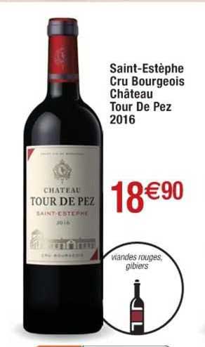 saint-estèphe cru bourgeois château tour de pez 2016