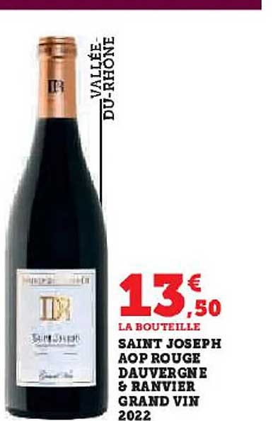 saint joseph aop rouge dauvergne & ranvier grand vin 2022