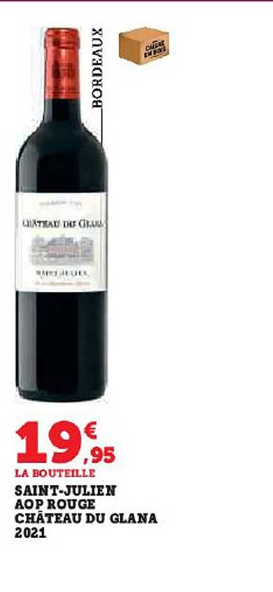 saint-julien aop rouge château du glana 2021