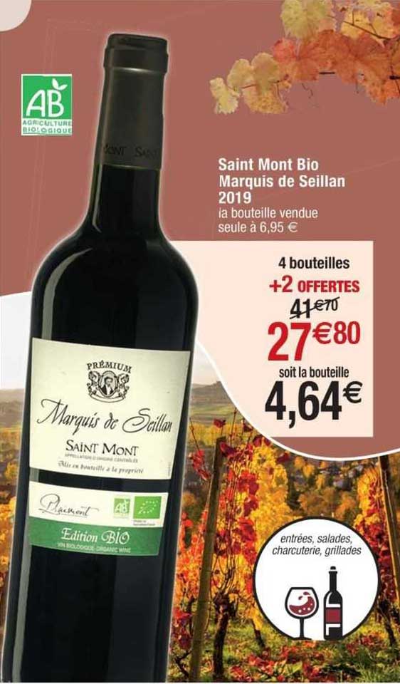 saint mont bio marquis de seillan 2019