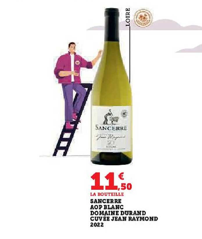 sancerre aop blanc domaine durand cuvée jean raymond 2022
