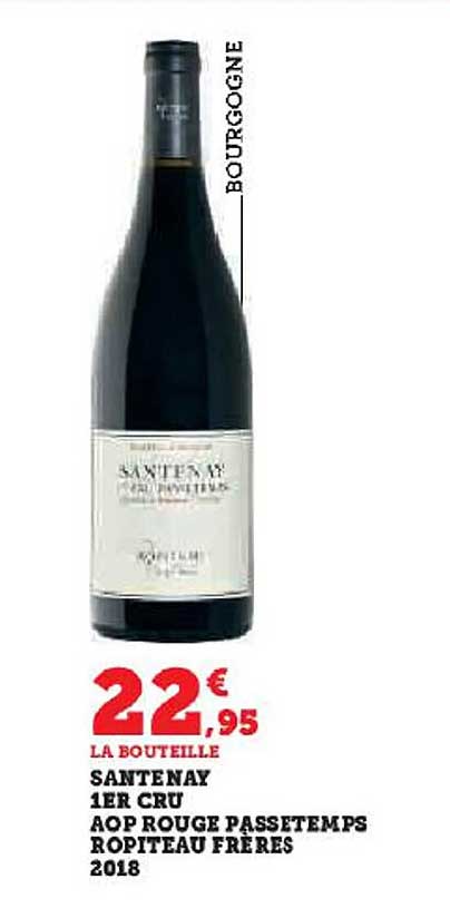 santenay 1er cru aop rouge passetemps ropiteau frères 2018