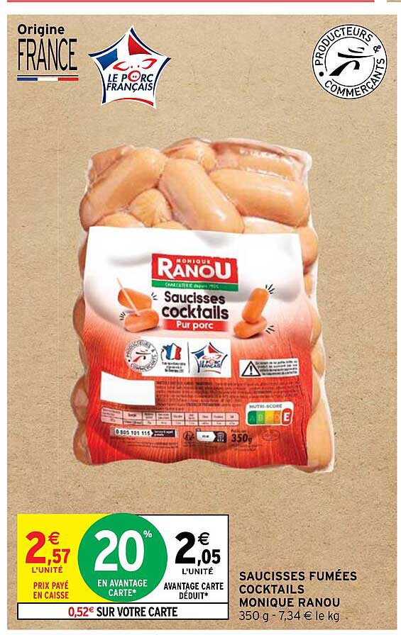 saucisses fumées cocktails monique ranou