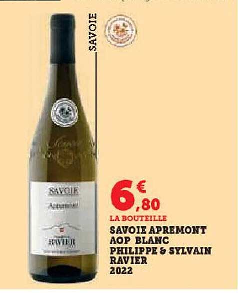 savoie apremont aop blanc philippe & sylvain ravier 2022