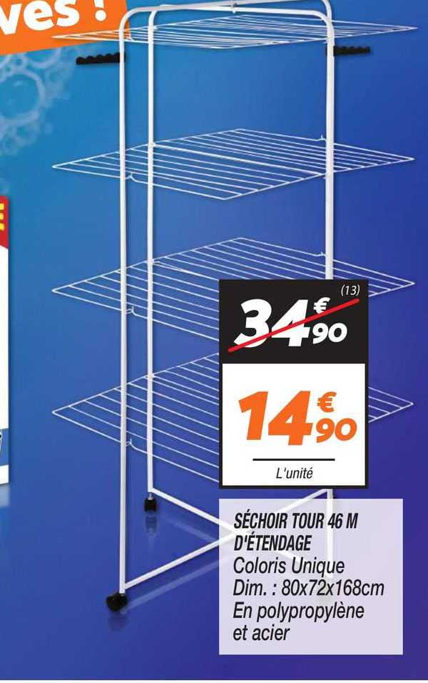 séchoir tour 46m d'étendage