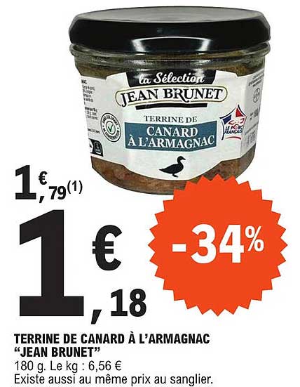 terrine de canard à l'armagnac jean brunet