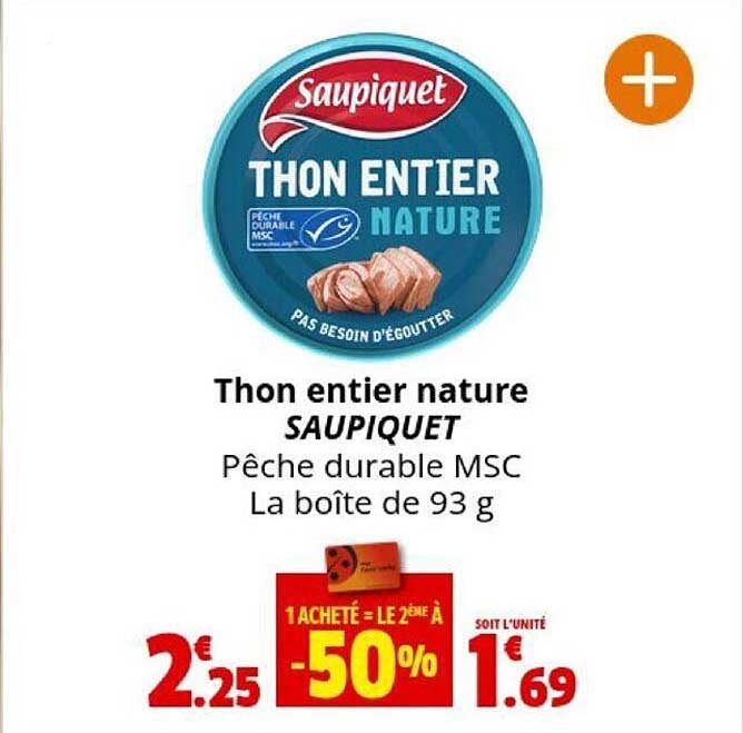 Thon Entier Nature Saupiquet