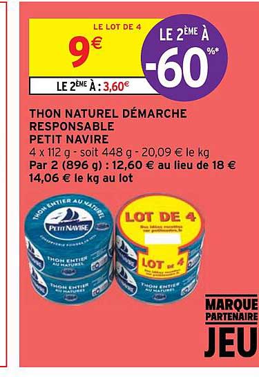 Thon Naturel Démarche Responsable Petit Navire