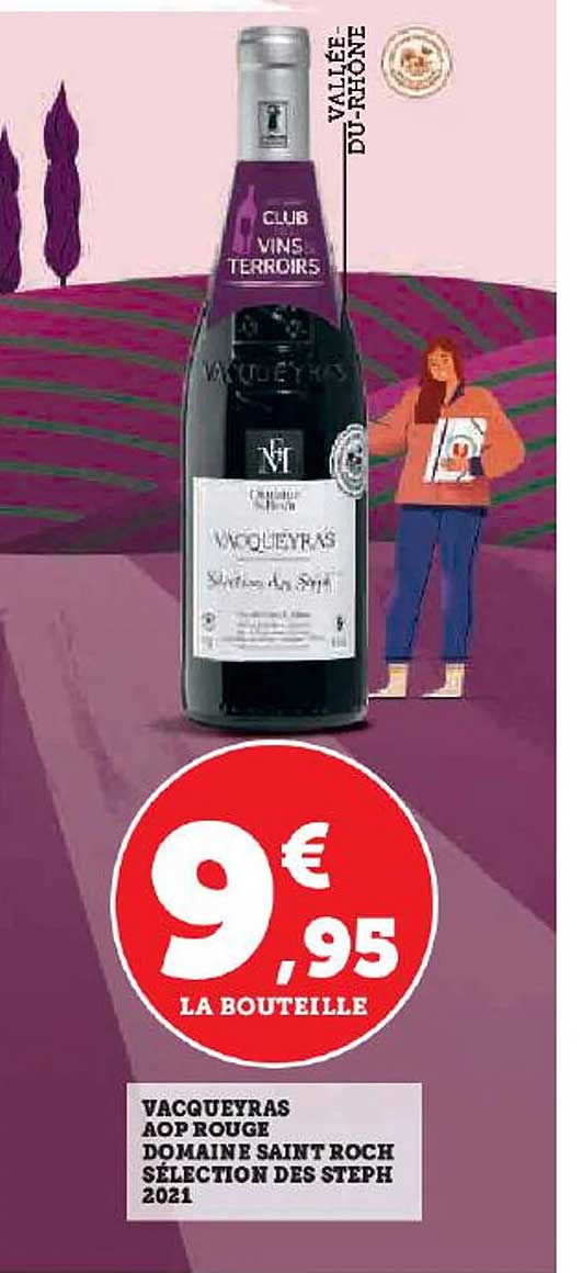 vacqueyras aop rogue domaine saint rock sélection des steph 2021
