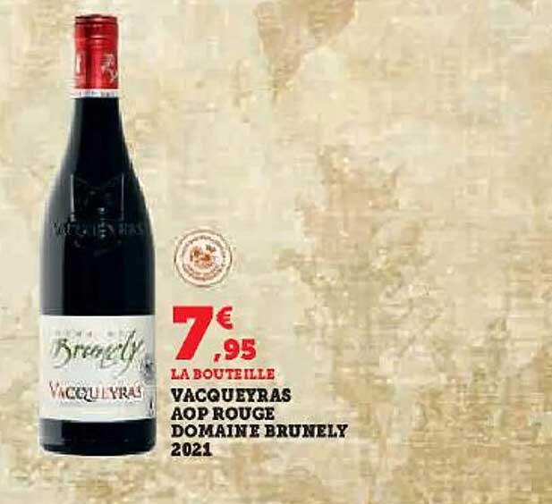 Vacqueyras Aop Rouge Domaine Brunely 2021