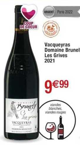 vacqueyras domaine brunel les grives