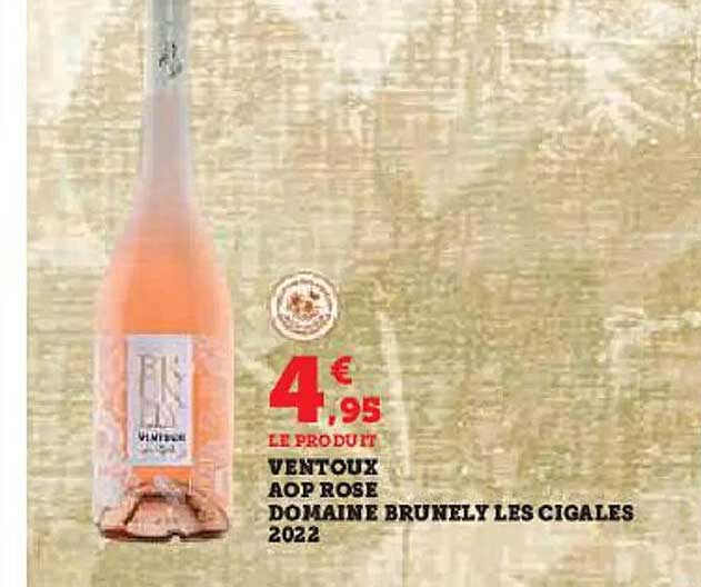 ventoux aop rose domaine brunely les cigales 2022
