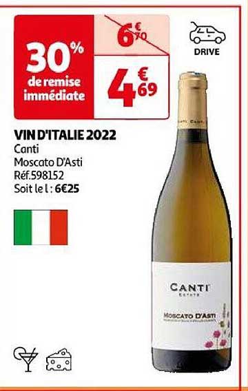 vin d'italie 2022 canti moscato d'asti