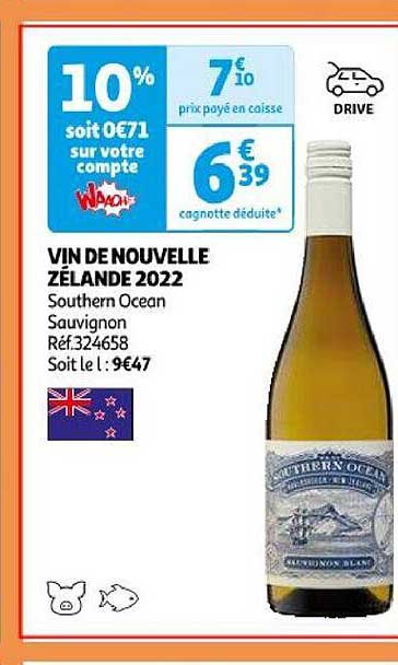 vin de nouvelle zélande 2022 southern ocean sauvignon
