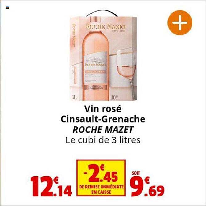 vin rosé cinsault-grenache roche mazet