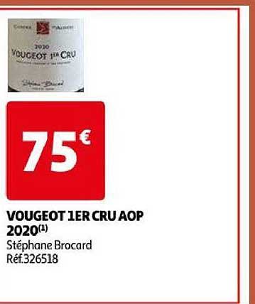 vougeot 1er cru aop 2020 stéphane broccard