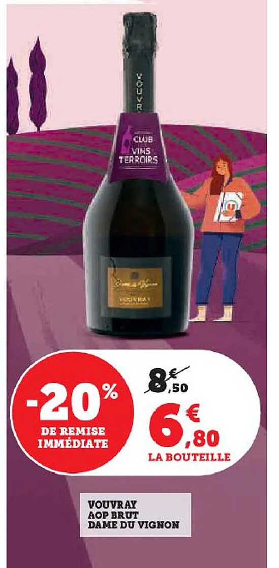 vouvray aop brut dame du vignon