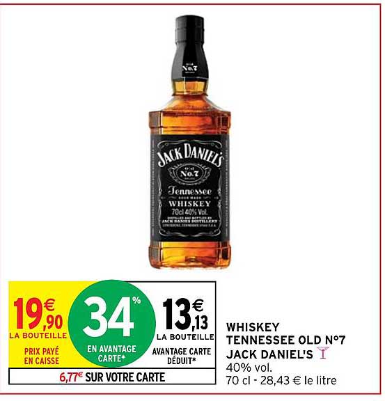 whiskey tennessee old n°7 jack daniel's