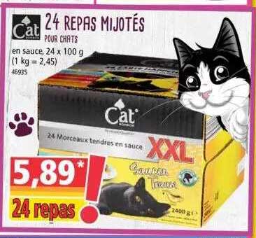 24 repas mijotés pour chats