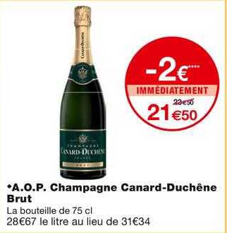 a.o.p. champagne canard-duchêne brut
