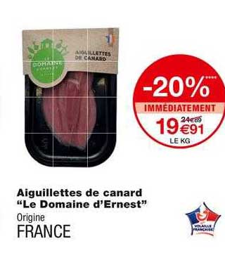 aiguillettes de canard "le domaine d'ernest"