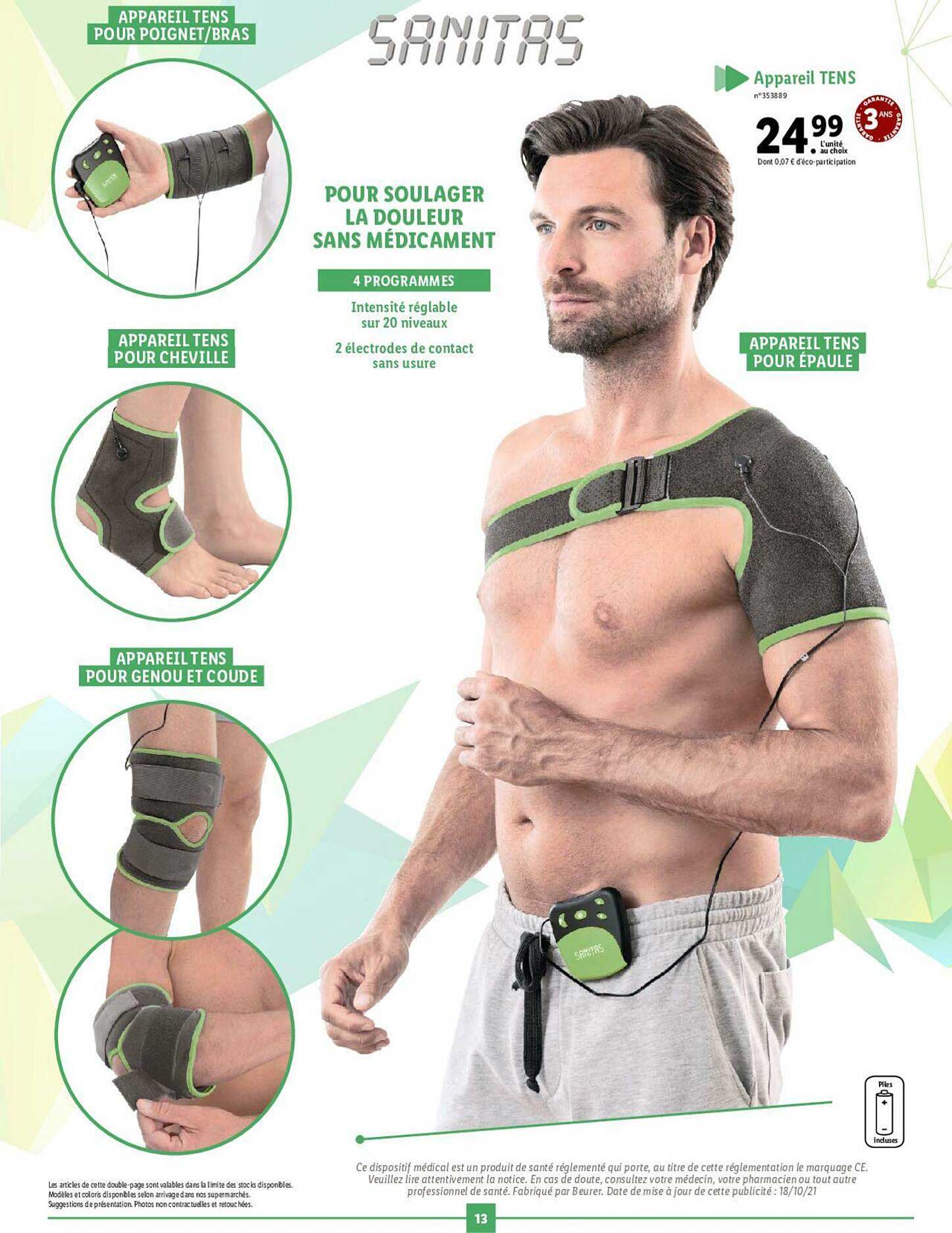 appareil tens sanitas