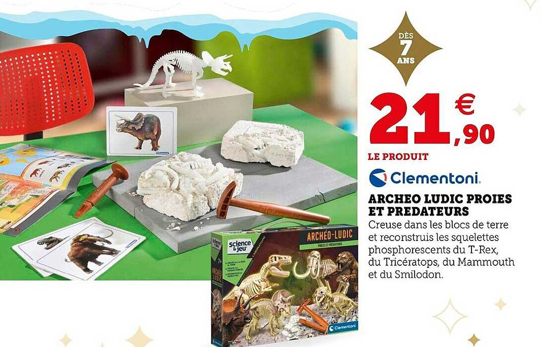 archéo ludic proies et prédateurs clementoni