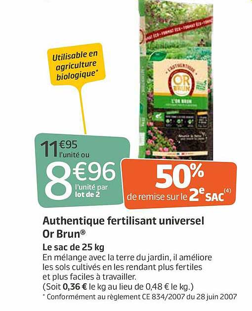 authentique fertilisant unversel or brun®