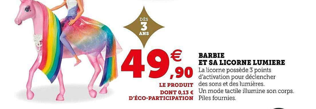 Barbie Et Sa Licorne Lumière