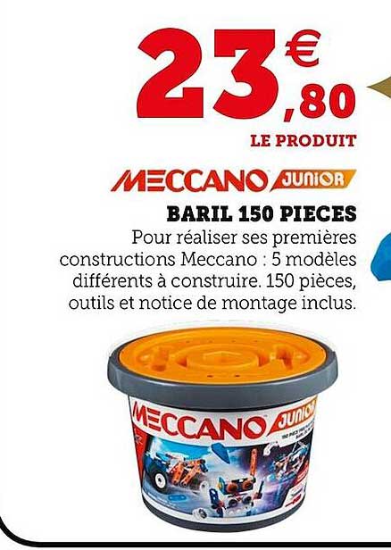 Baril 150 Pièces Meccano Junior