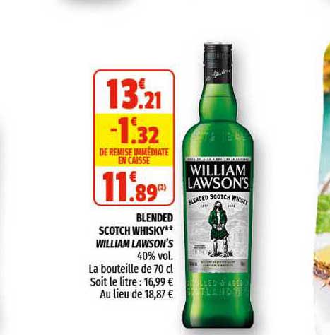 blended scotch whisky william lawson's