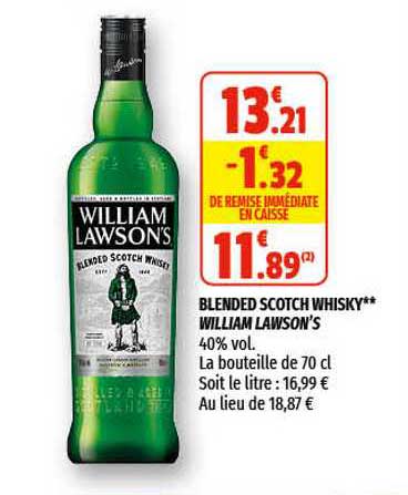 blended scotch whisky william lawson's